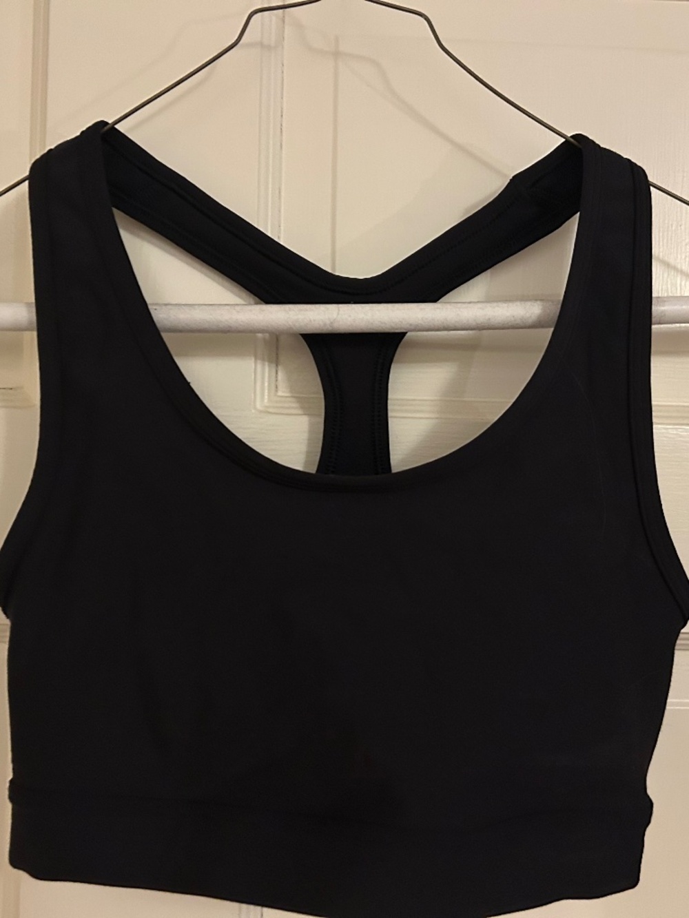 Girl's racer back sports bra.